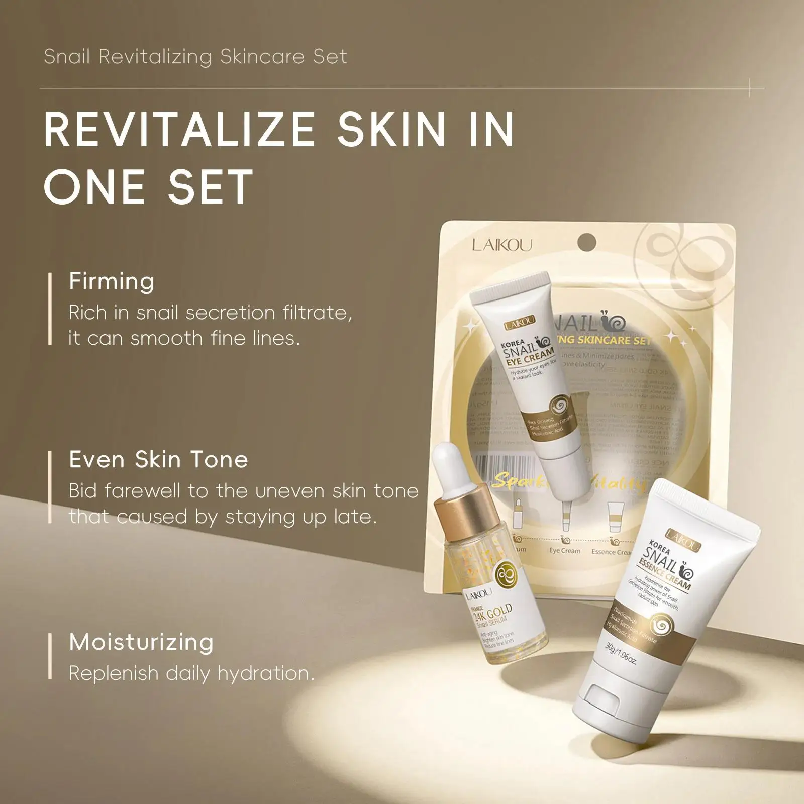 Serum Perawatan Kulit Emas 24K - Luxury Skincare Essence ulasan dan harga